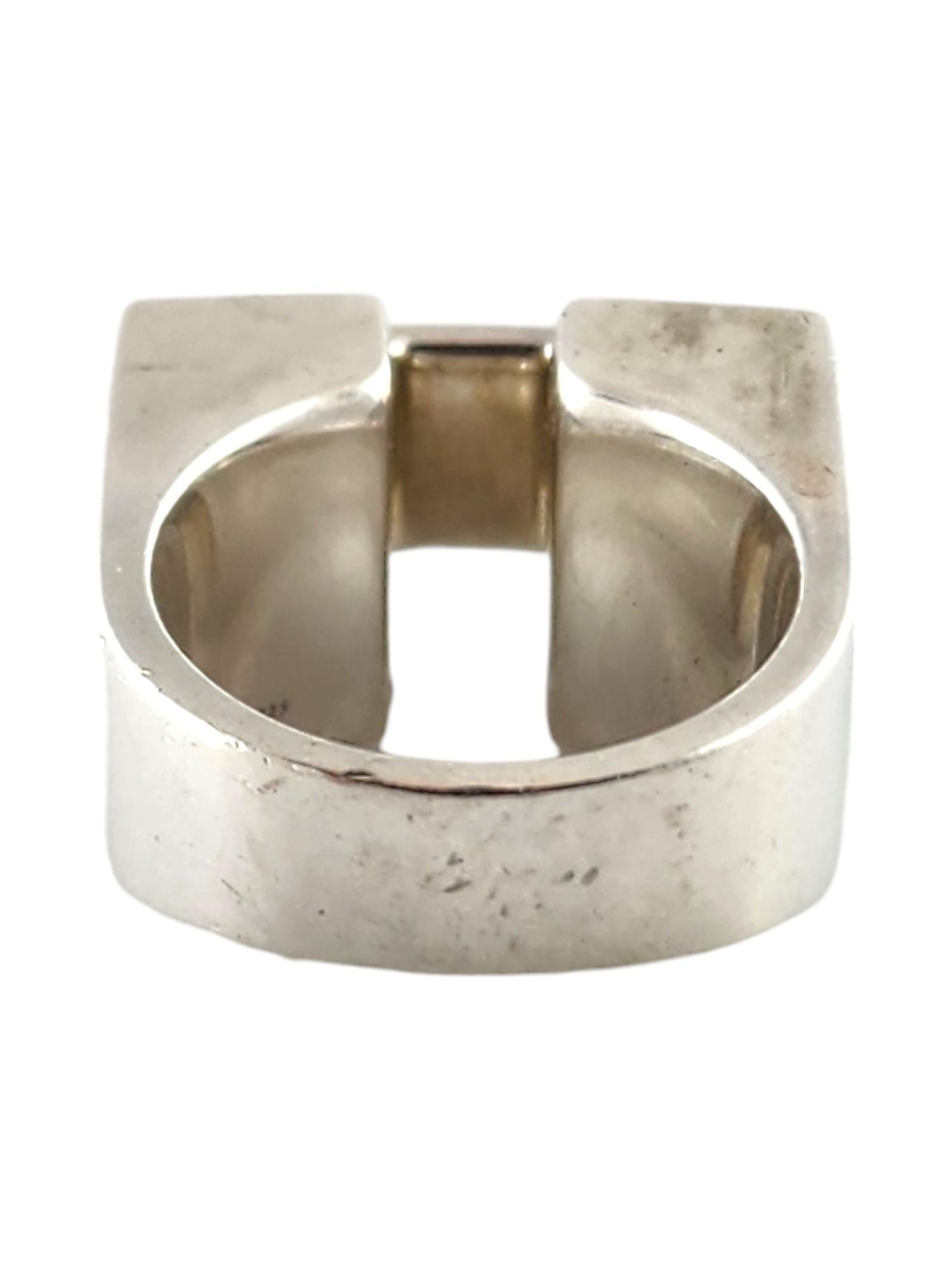 1973 Tiffany & Co Don Berg Sterling Geometric Architectural Ring Size 8.5 #18377 1