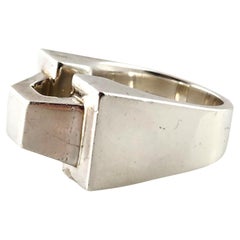 1973 Tiffany & Co Don Berg Sterling Geometric Architectural Ring Size 8.5 #18377
