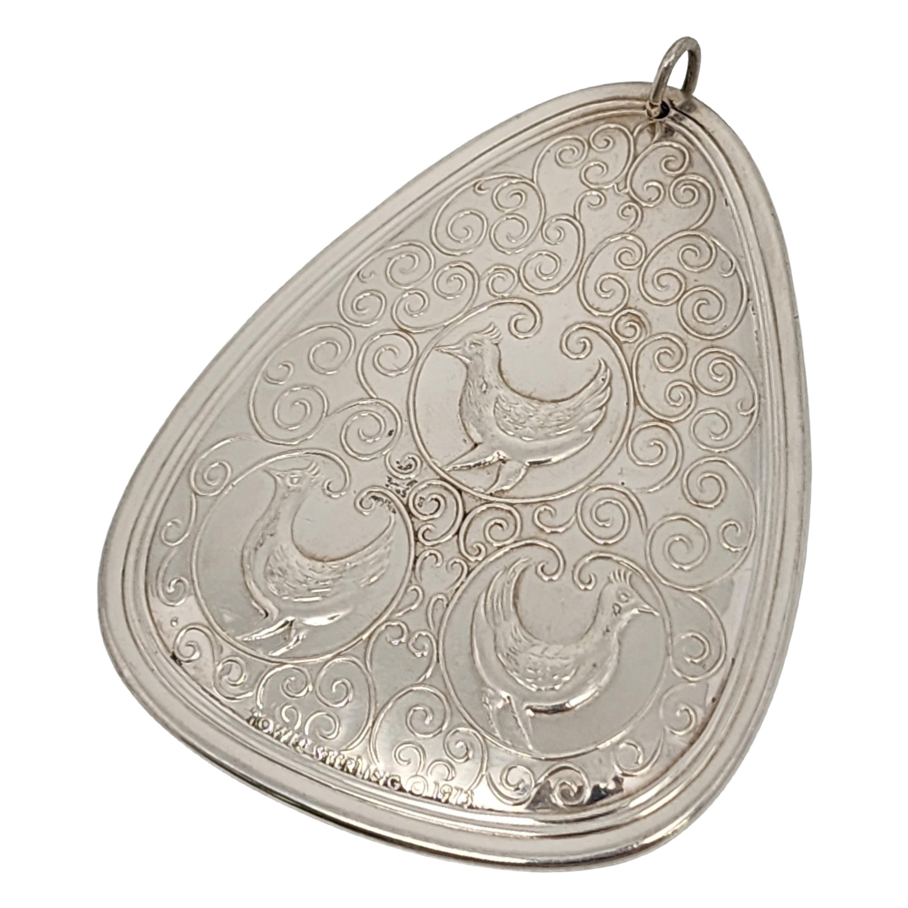 towle sterling silver 12 days of christmas ornaments