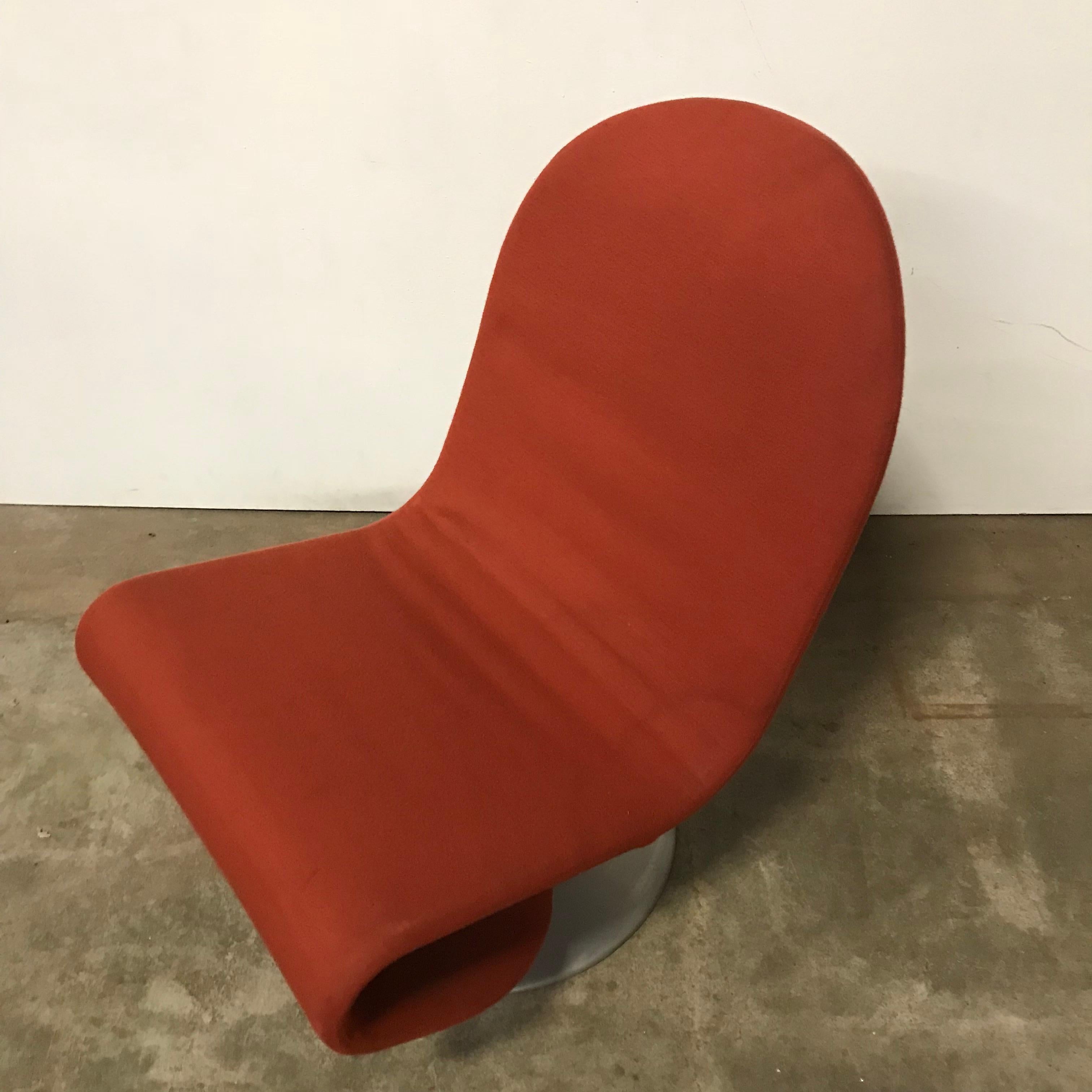1973, Verner Panton, 1-2-3 Serie Easy Chair in Original First Fabric For Sale 1