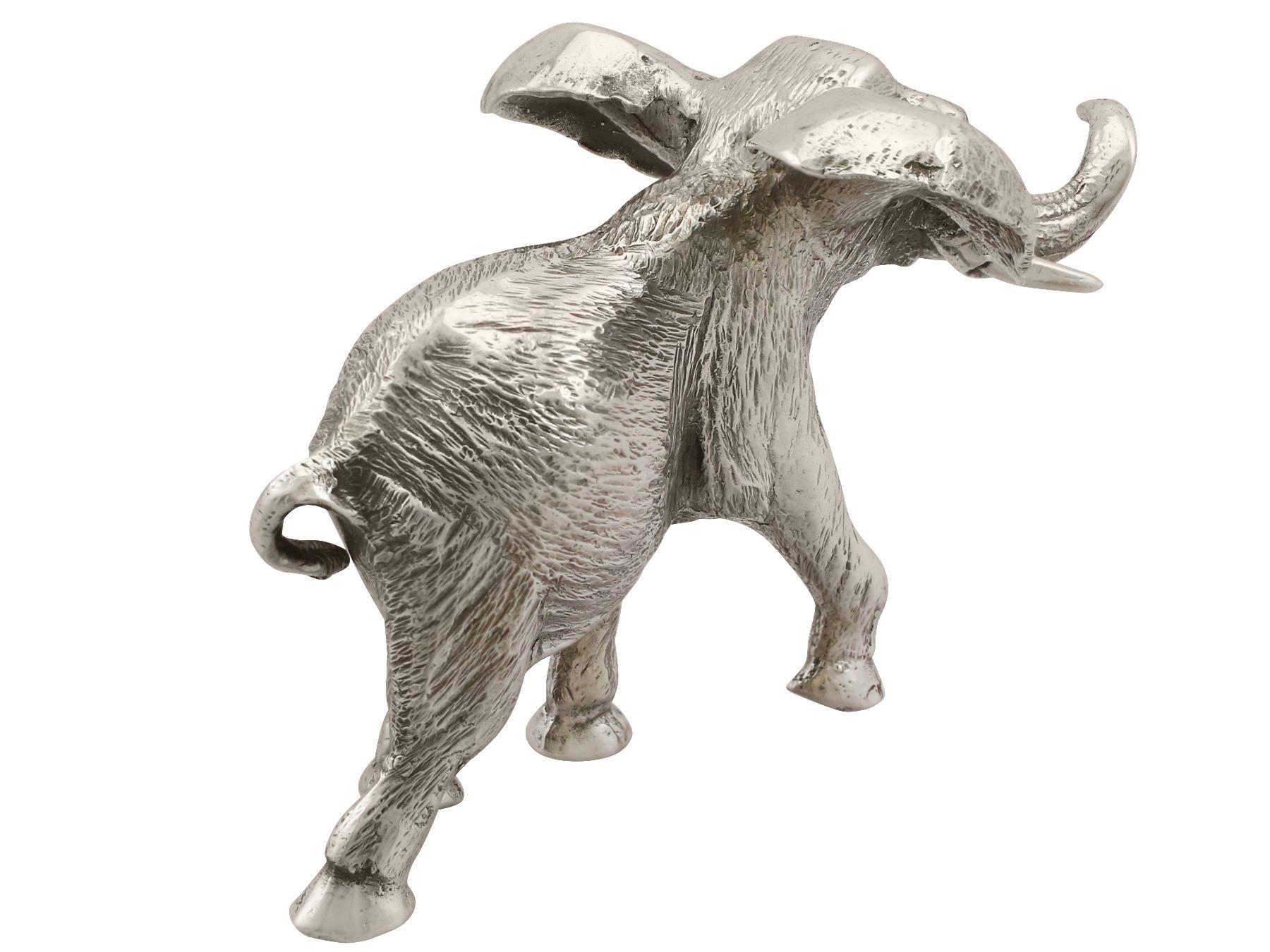 1973 Vintage Sterling Silver Model Elephant 1
