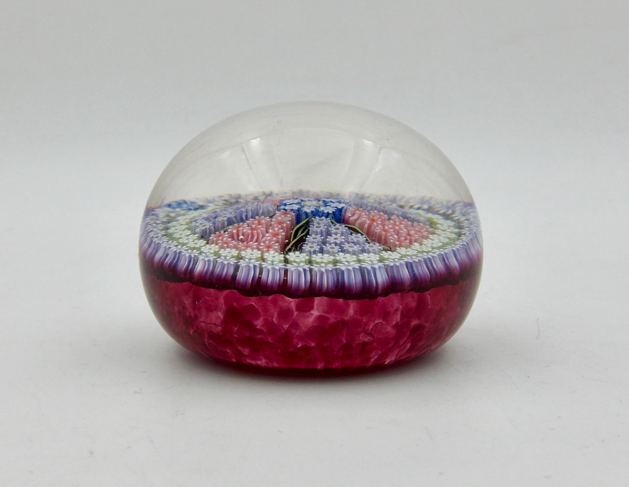 1974-1975 Perthshire Millefiori Art Glass LE Paperweight PP25 1