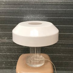 Lampe de bureau avec abat-jour blanc, Aldo Van Den Nieuwelaar, pour ABN, 1974