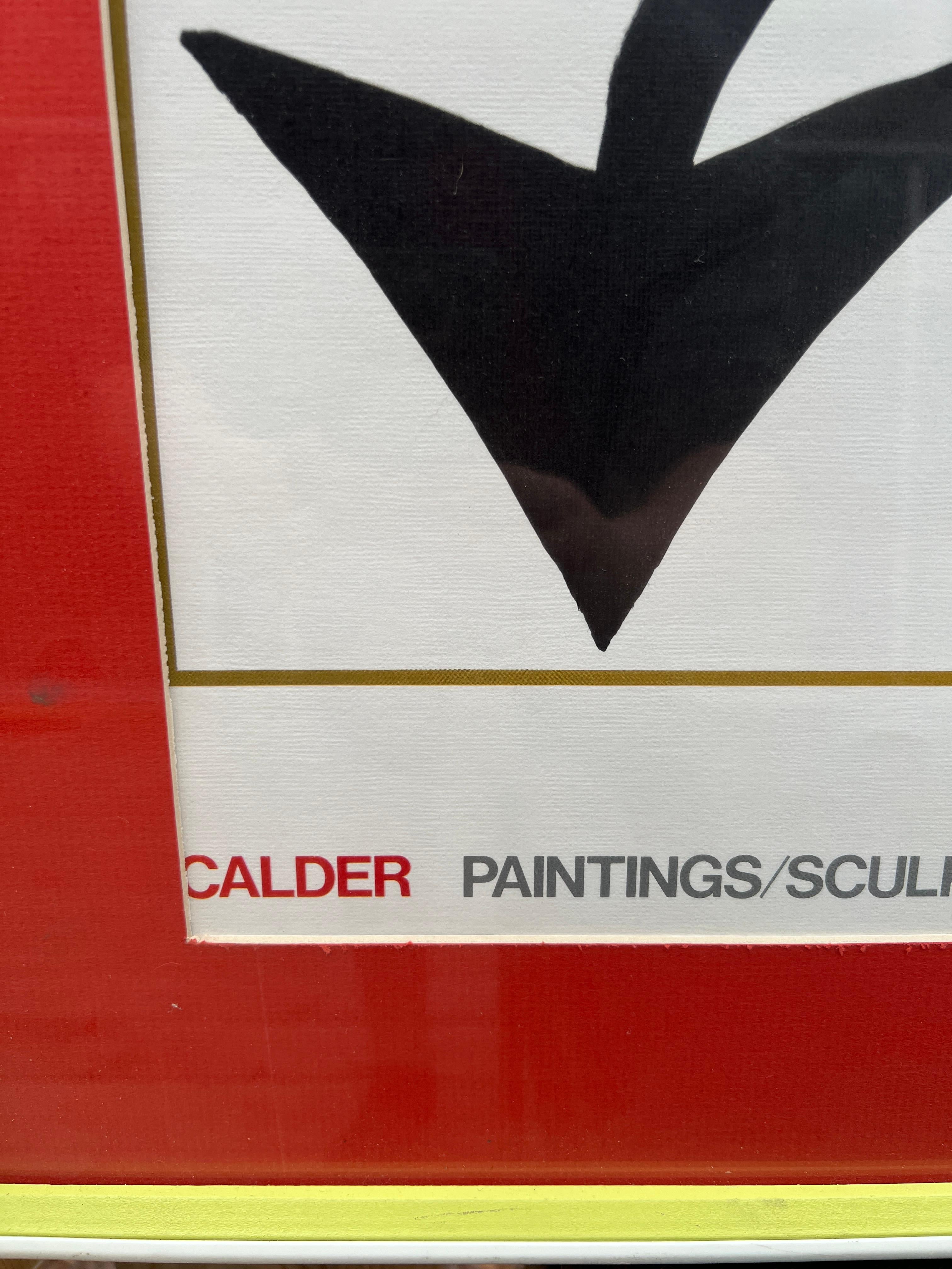 Ausstellungsplakat „Paintings / Sculpture / Graphics“, Alexander Calder, 1974  (amerikanisch) im Angebot