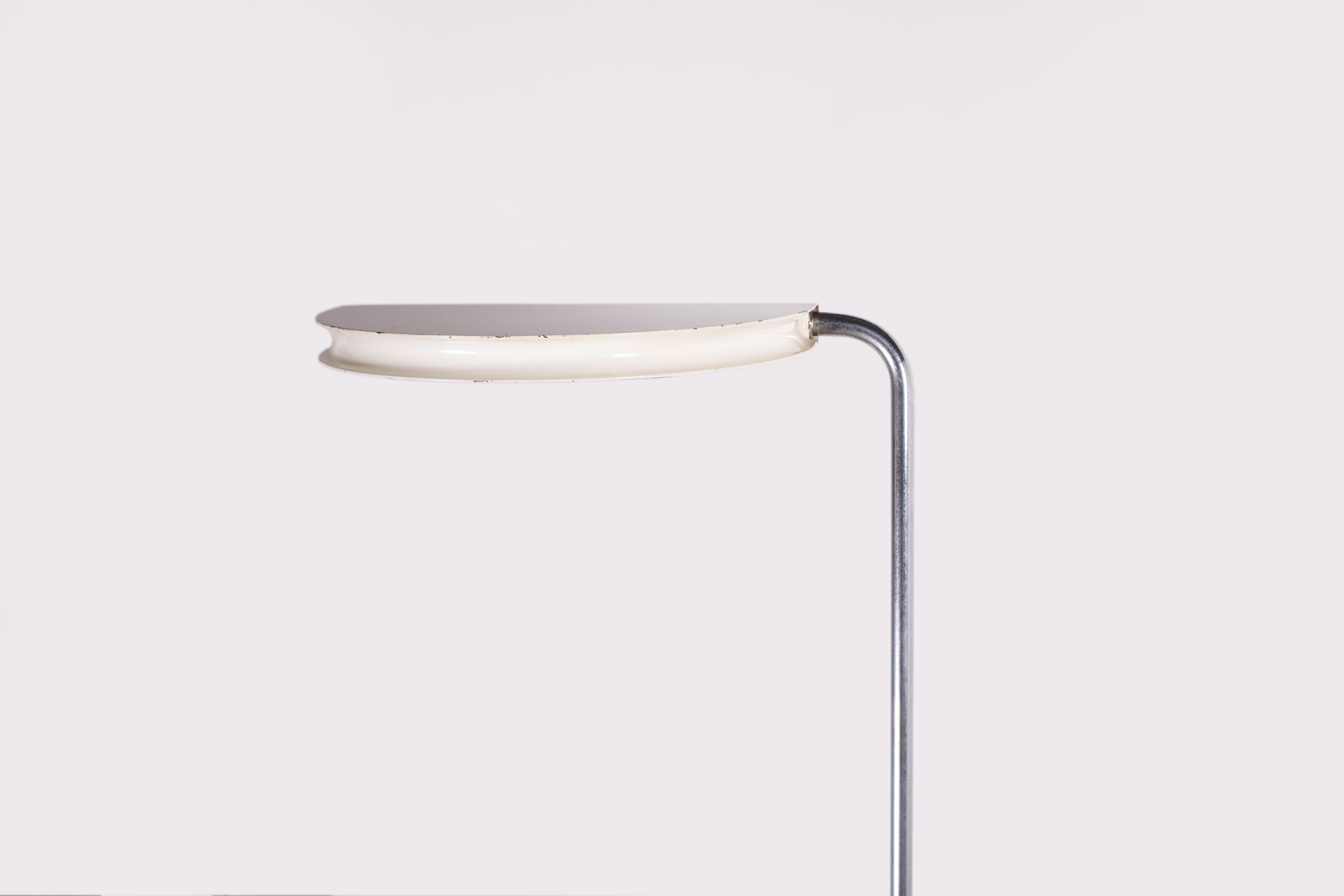 20th Century 1974 Bruno Gecchelin Standing Floor Lamp in White & Marble for Skipper, Italy. For Sale