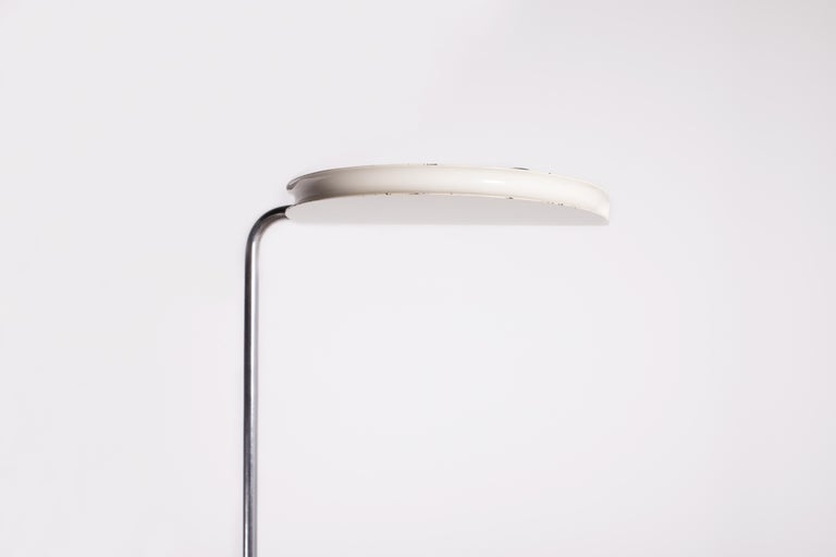 1974 Bruno Gecchelin Standing Floor Lamp in White & Marble for Skipper, Italy. For Sale 2