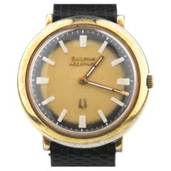 1974 Bulova Accutron Men's Gold-Plated Watch with Tuning Fork Movement 2110