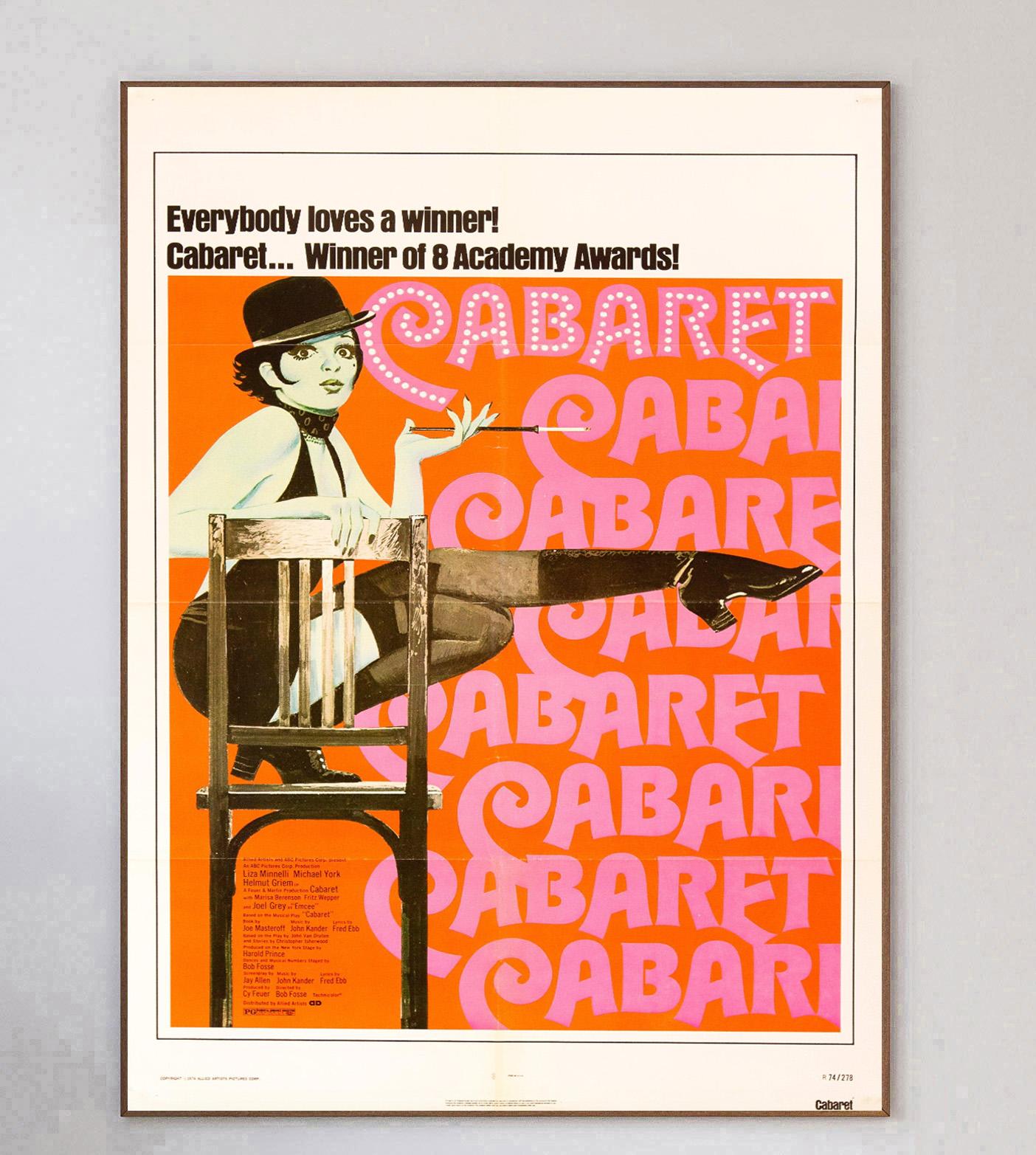 Fine XX secolo 1974 Cabaret Poster originale d'epoca in vendita