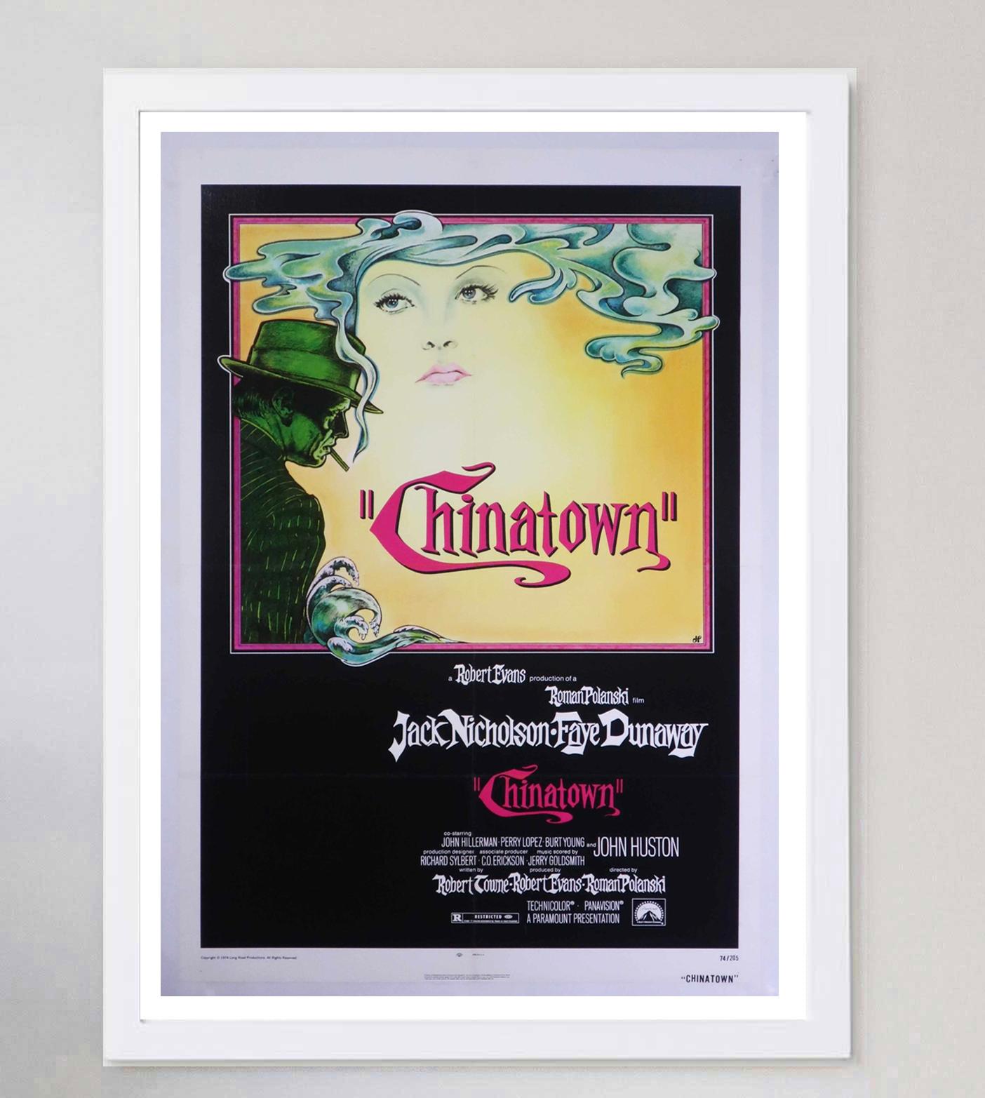1974 Chinatown Original Vintage Poster In Good Condition In Winchester, GB