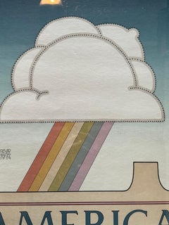 1974 David Lance Goines "America" For Hastings Clothing Store, San Francisco