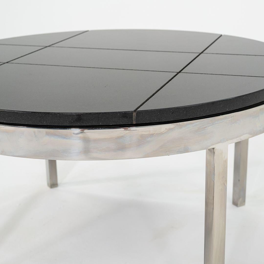 1974 Davis Allen & Gordon Bunshaft of SOM Coffee Table Granite & Steel 4x Avail en vente 3