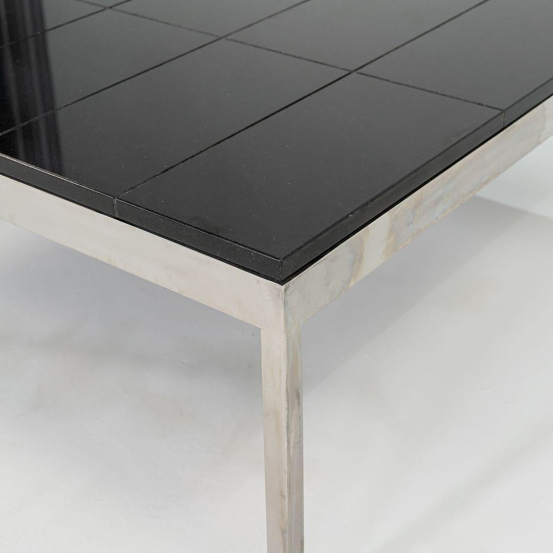 1974 Davis Allen & Gordon Bunshaft of SOM Coffee Table Granite & Steel 4x Avail en vente 3