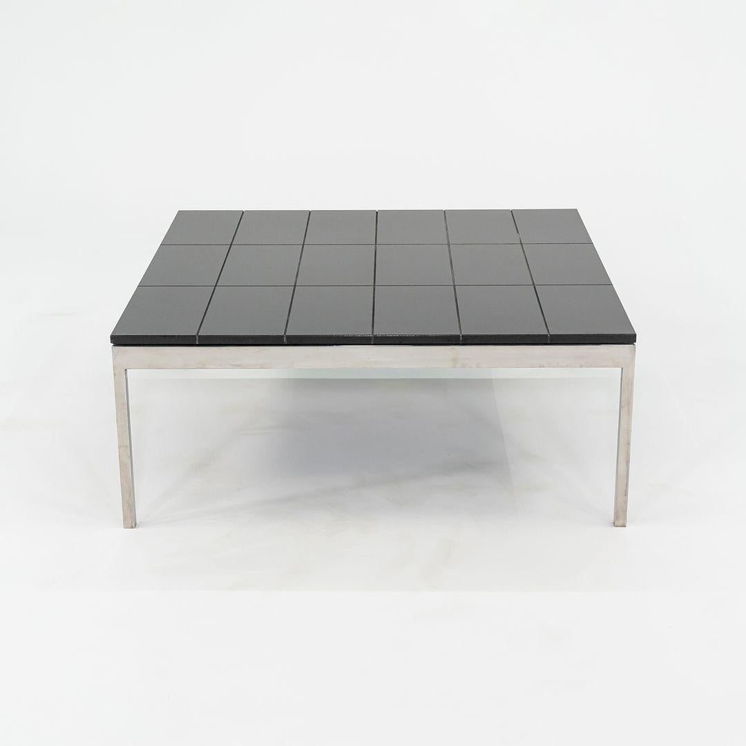 Moderne 1974 Davis Allen & Gordon Bunshaft of SOM Coffee Table Granite & Steel 4x Avail en vente