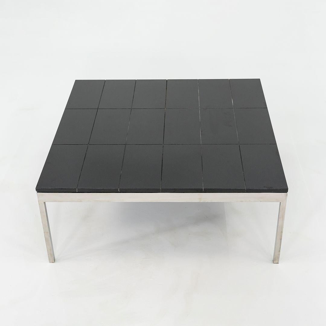 Américain 1974 Davis Allen & Gordon Bunshaft of SOM Coffee Table Granite & Steel 4x Avail en vente