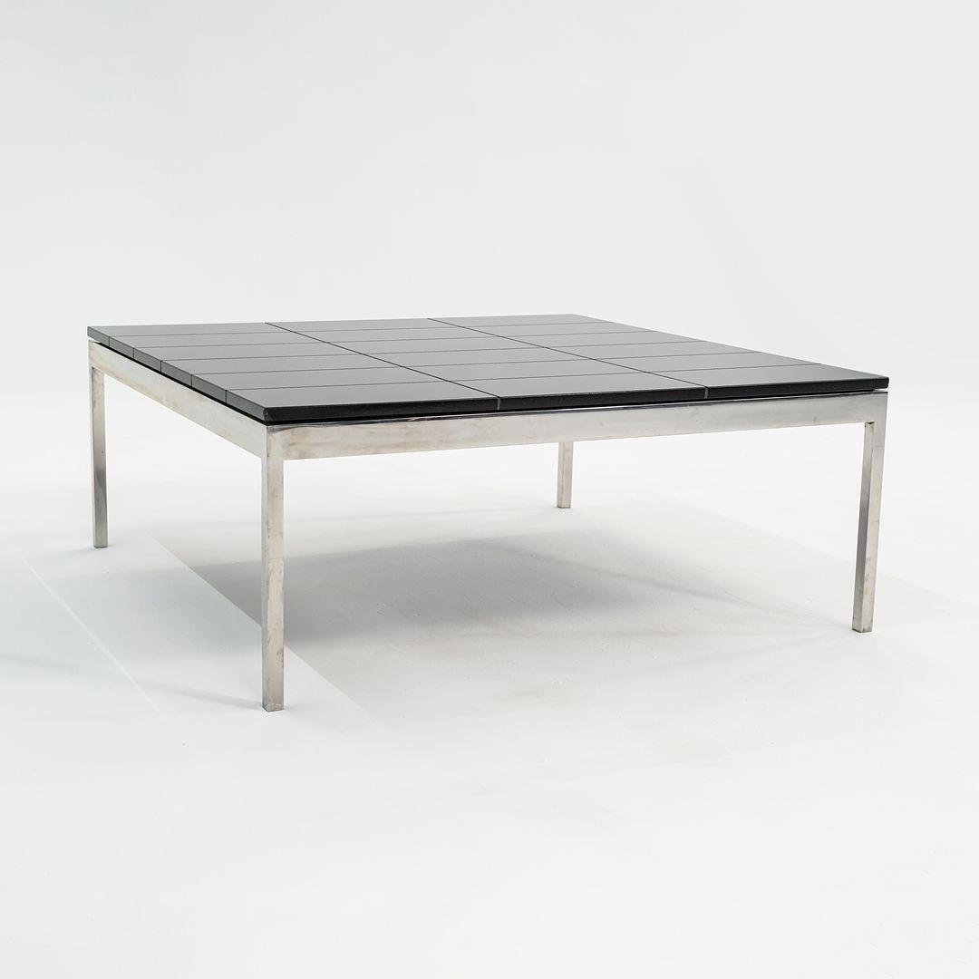Acier 1974 Davis Allen & Gordon Bunshaft of SOM Coffee Table Granite & Steel 4x Avail en vente