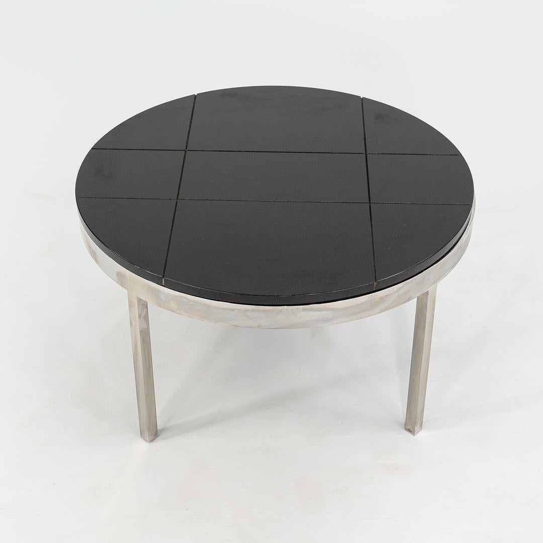 1974 Davis Allen & Gordon Bunshaft of SOM Coffee Table Granite & Steel 4x Avail en vente 1