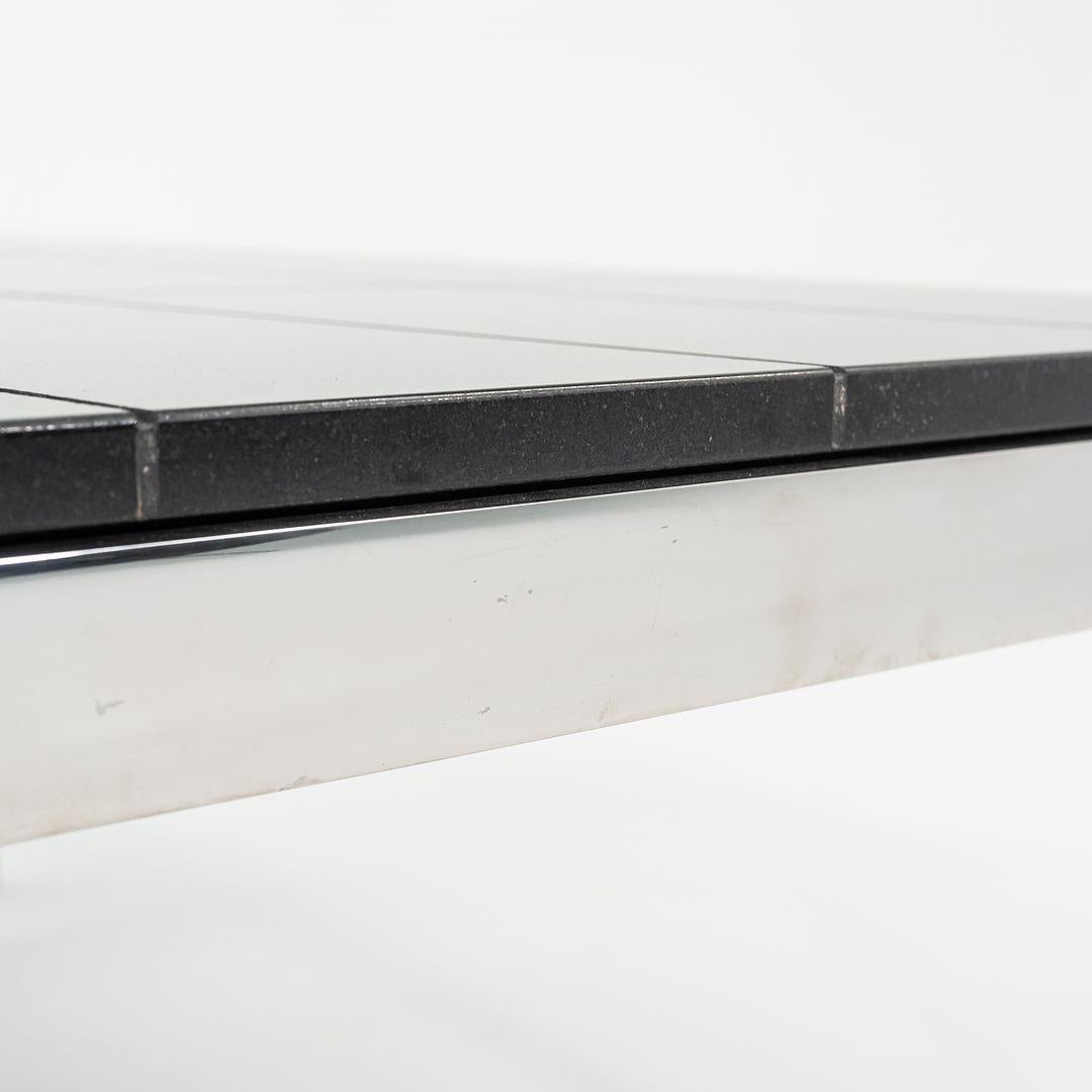 1974 Davis Allen & Gordon Bunshaft of SOM Coffee Table Granite & Steel 4x Avail en vente 2