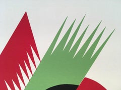 Italie 1974 Post-Modern Depero Impression multicolore sur papier The Twins