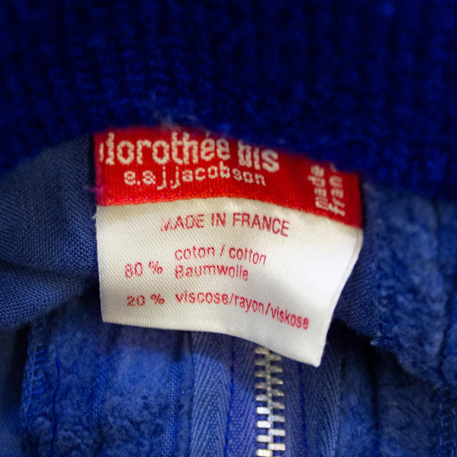 1974 Dorothée Bis Wide Whale Corduroy Pants In Good Condition For Sale In Toronto, Ontario