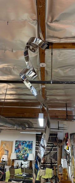 1974 David Herschler, scultura in acciaio con nastro appeso