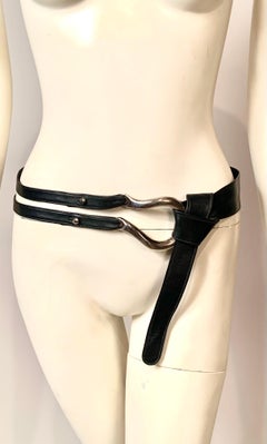 1974 Elsa Peretti Tiffany & Co. Sterling Horseshoe Buckle and Belt, Never Worn