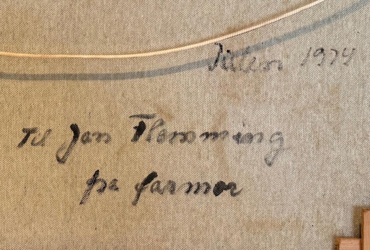 Französisches impressionistisches abstraktes Stillleben des Impressionismus von Farmor, 1974 im Angebot 3