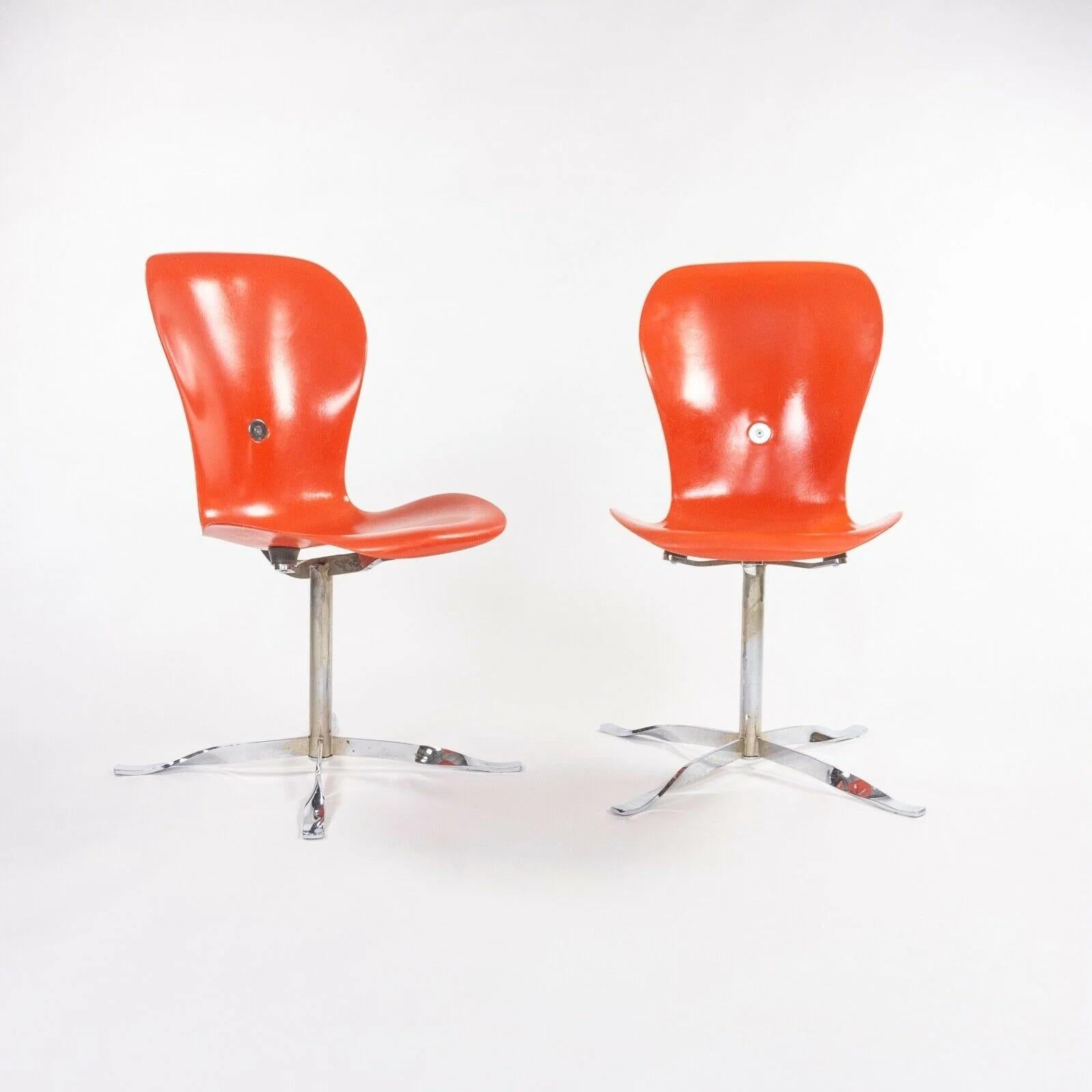1974 Gideon Kramer Ion Chairs by American Desk Corp Fiberglass Sets Available In Good Condition For Sale In Philadelphia, PA