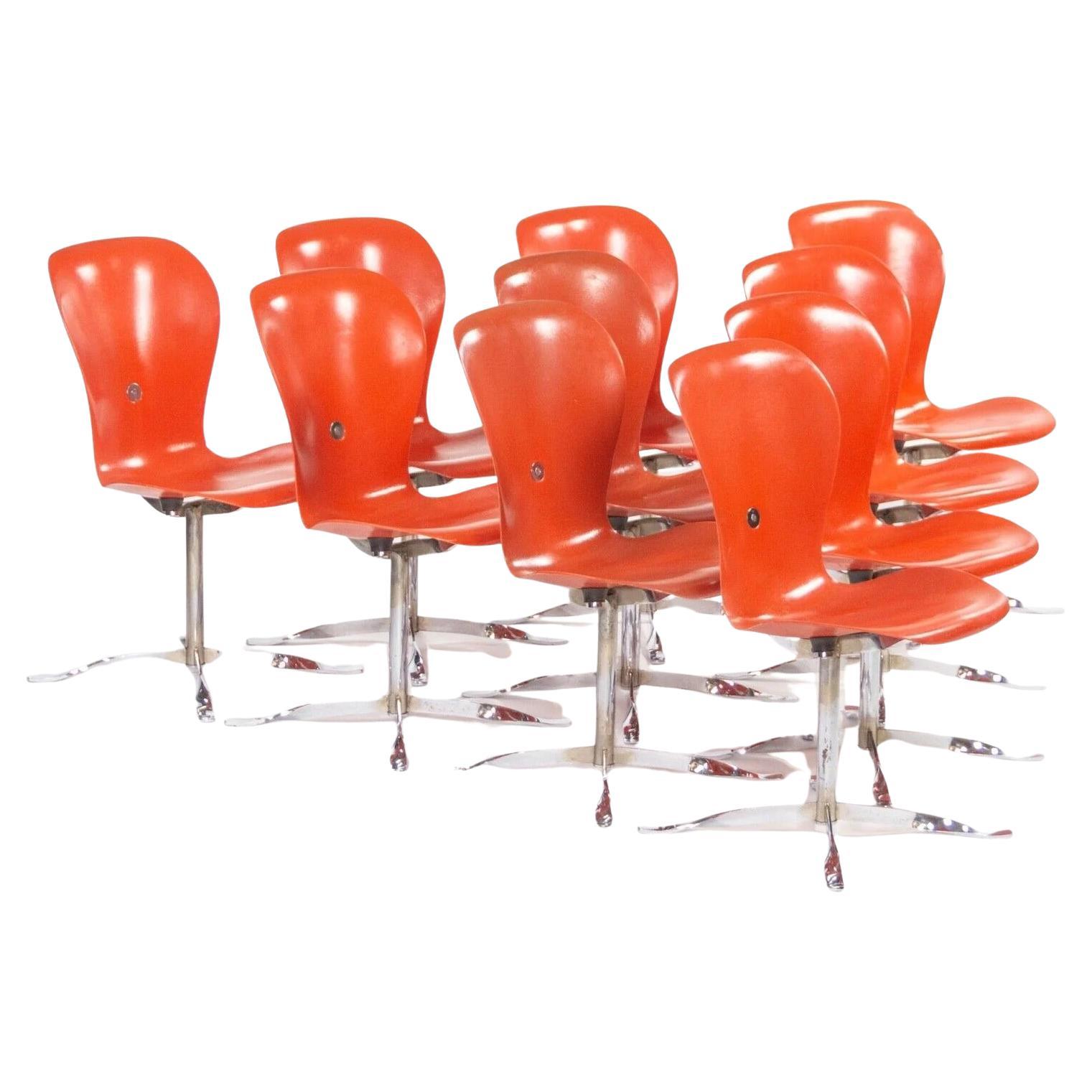1974 Gideon Kramer Ion Chairs by American Desk Corp Fiberglass Sets Available For Sale