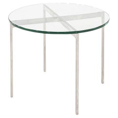 1974 Gordon Bunshaft and Davis Allen for SOM Steel and Glass Side Table