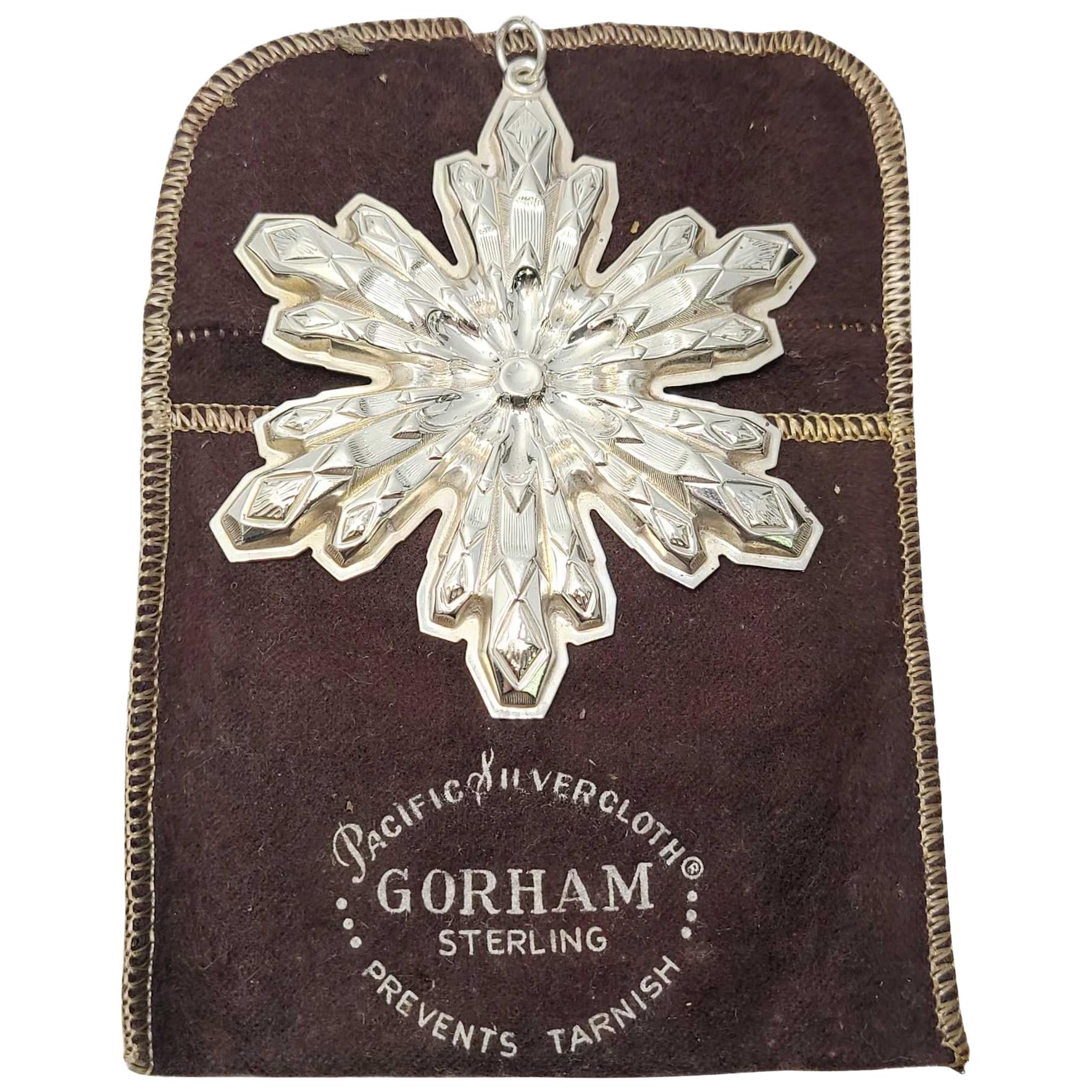1974 Gorham Sterling Silver Snowflake Ornament