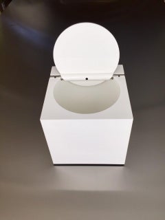 1974 Glacière/seau par Cini & Nils Studio O.P.I. Milano, Acrylique blanc, Italie