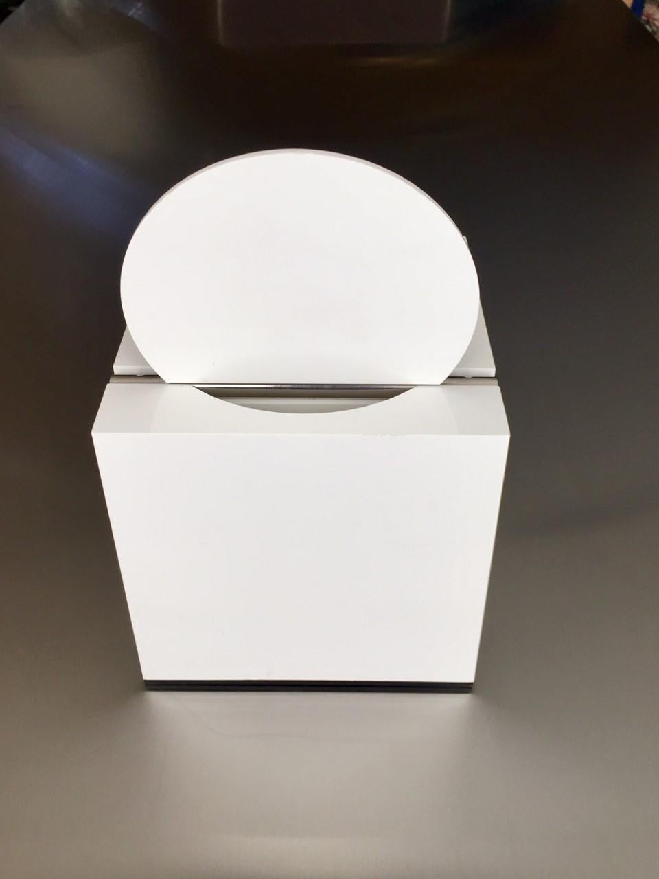 Italian 1974 Ice Box/Bucket by Cini & Nils Studio O.P.I. Milano, White Acrylic, Italy For Sale