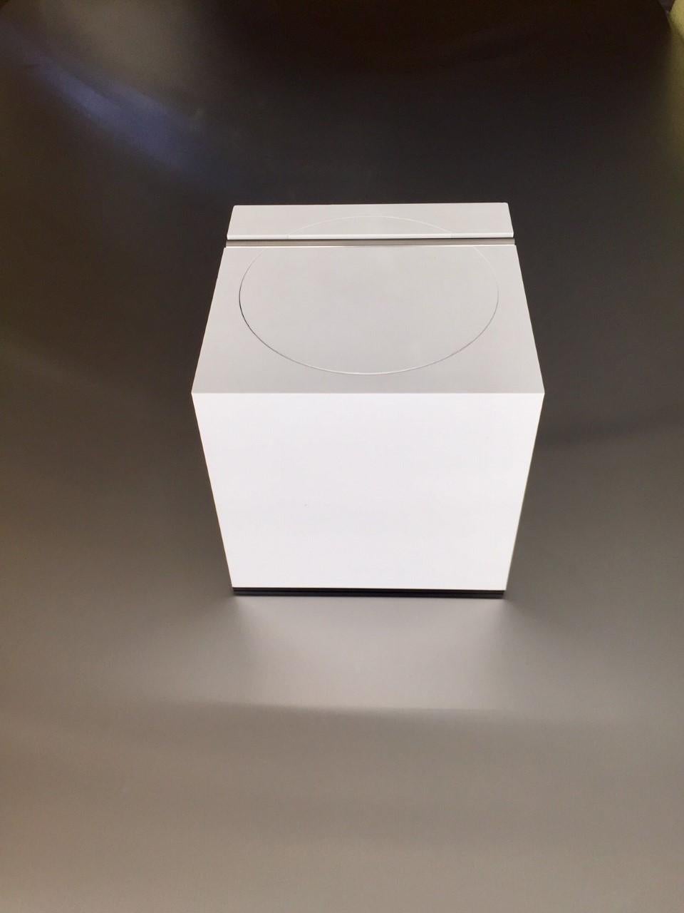 Late 20th Century 1974 Ice Box/Bucket by Cini & Nils Studio O.P.I. Milano, White Acrylic, Italy For Sale