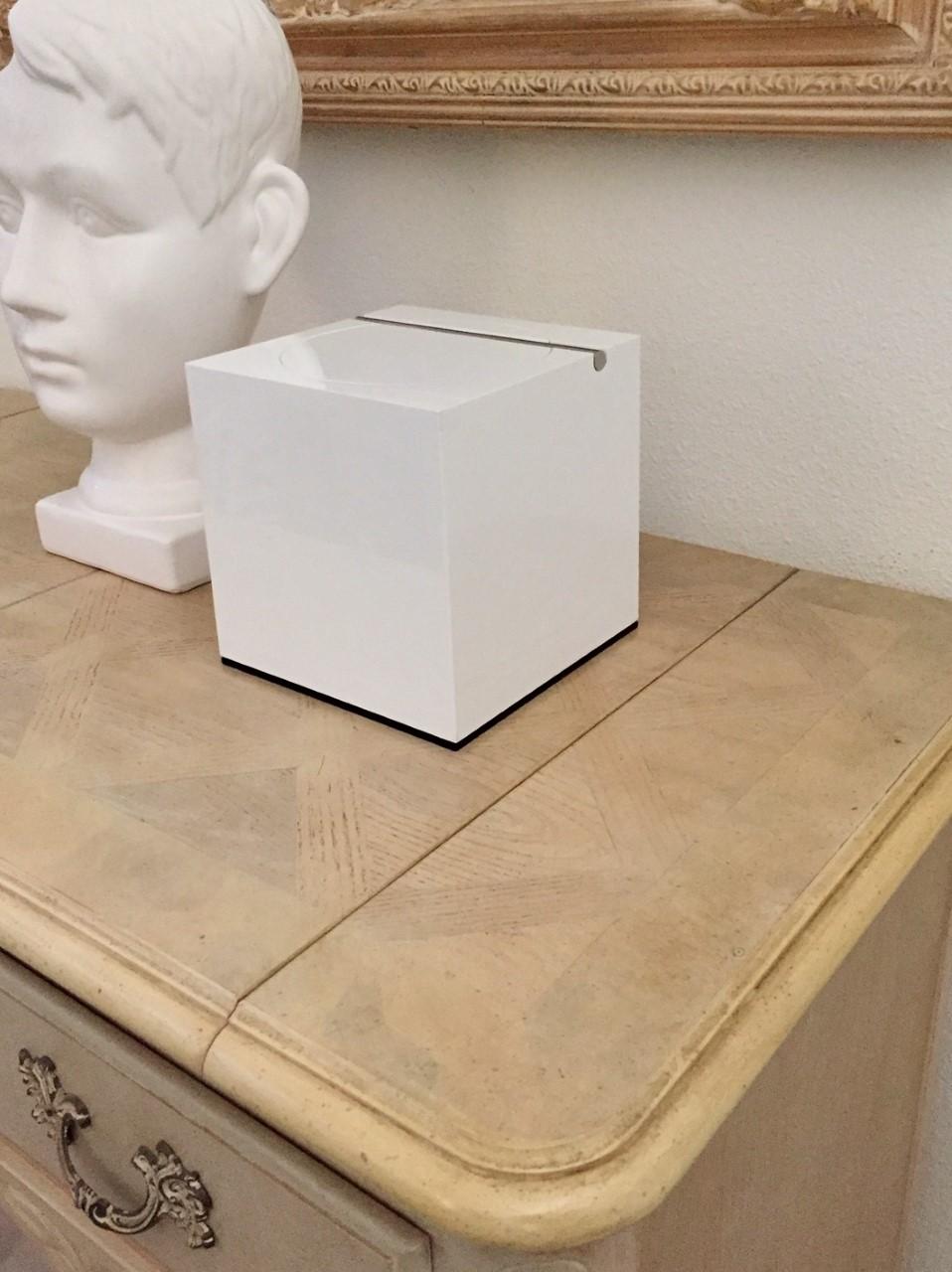 1974 Ice Box/Bucket by Cini & Nils Studio O.P.I. Milano, White Acrylic, Italy For Sale 2