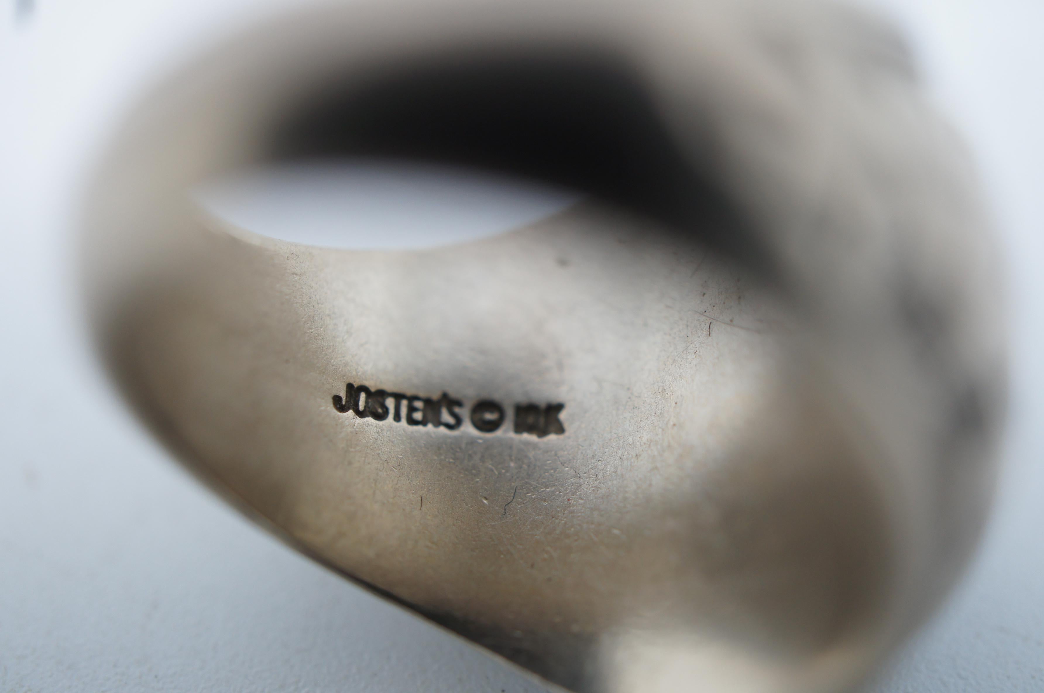 1974 Jostens 10k White Gold 15.5g Class Ring Anderson HS Arrowhead 4
