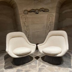 1974 Knoll Warren Platner Sensational Off-White Easy Loungesessel, Paar