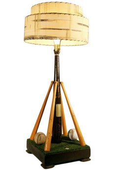 1974 LA Dodgers Hank Aaron Commemorative 715 Homerun Table Lamp