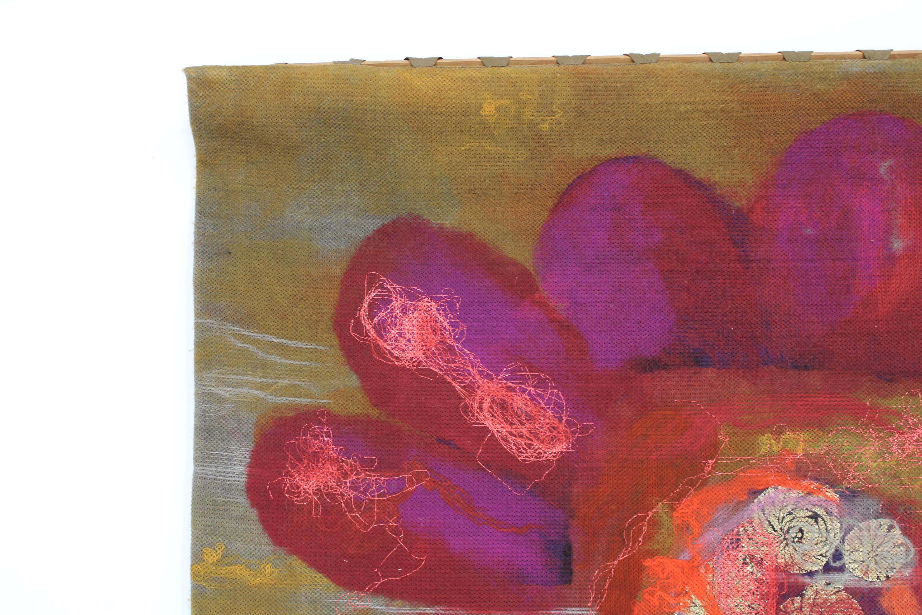 1974 Large Wool Tapestry by Art Protis , Czechoslovakia In Good Condition For Sale In Praha, CZ