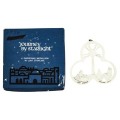 Ornement de Noël 1974 Lunt Sterling - "Journey by Starlight" (Voyage à la lumière des étoiles)