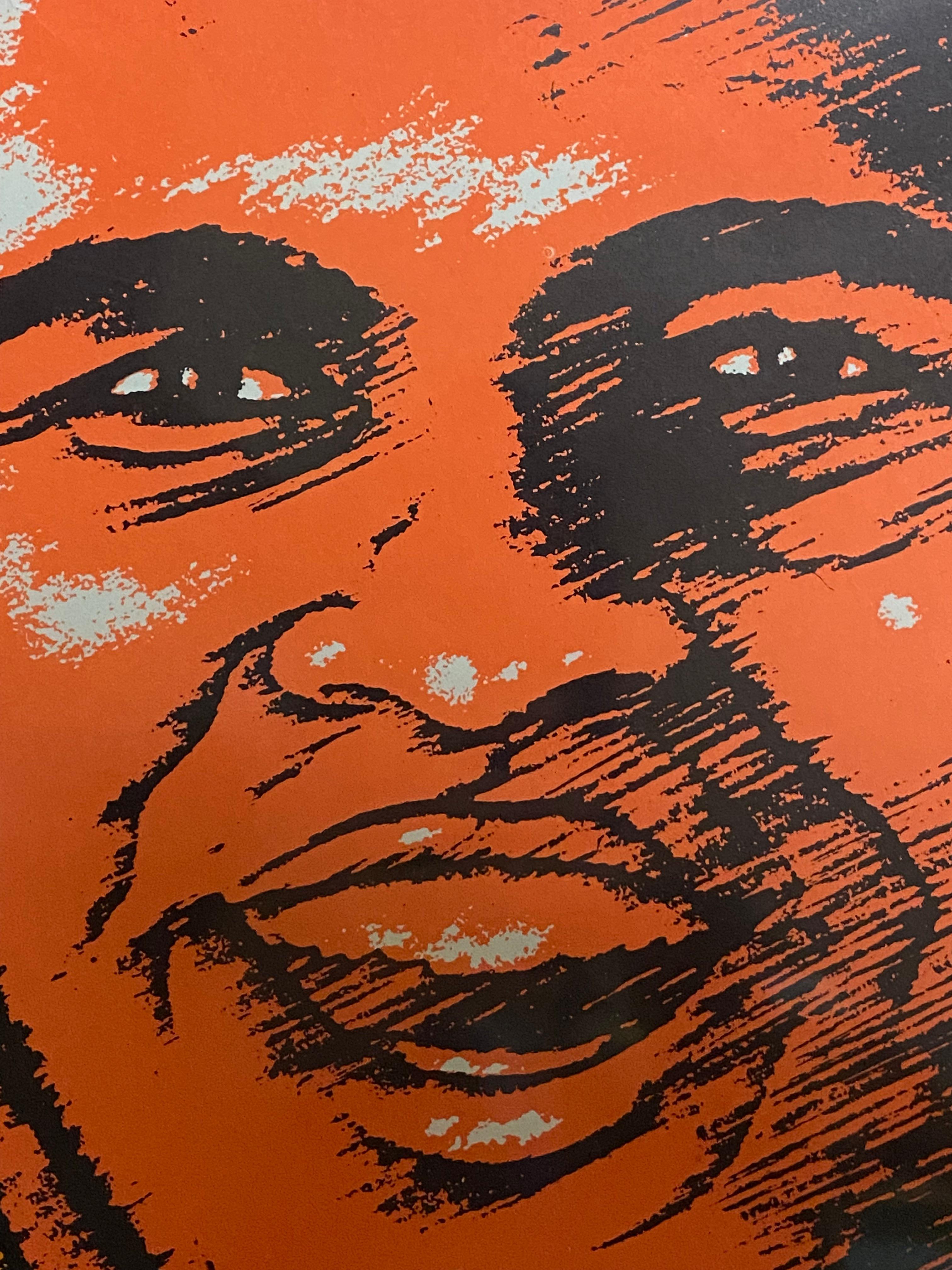 Late 20th Century 1974 Muhammed Ali Champion Black Light Poster For Sale
