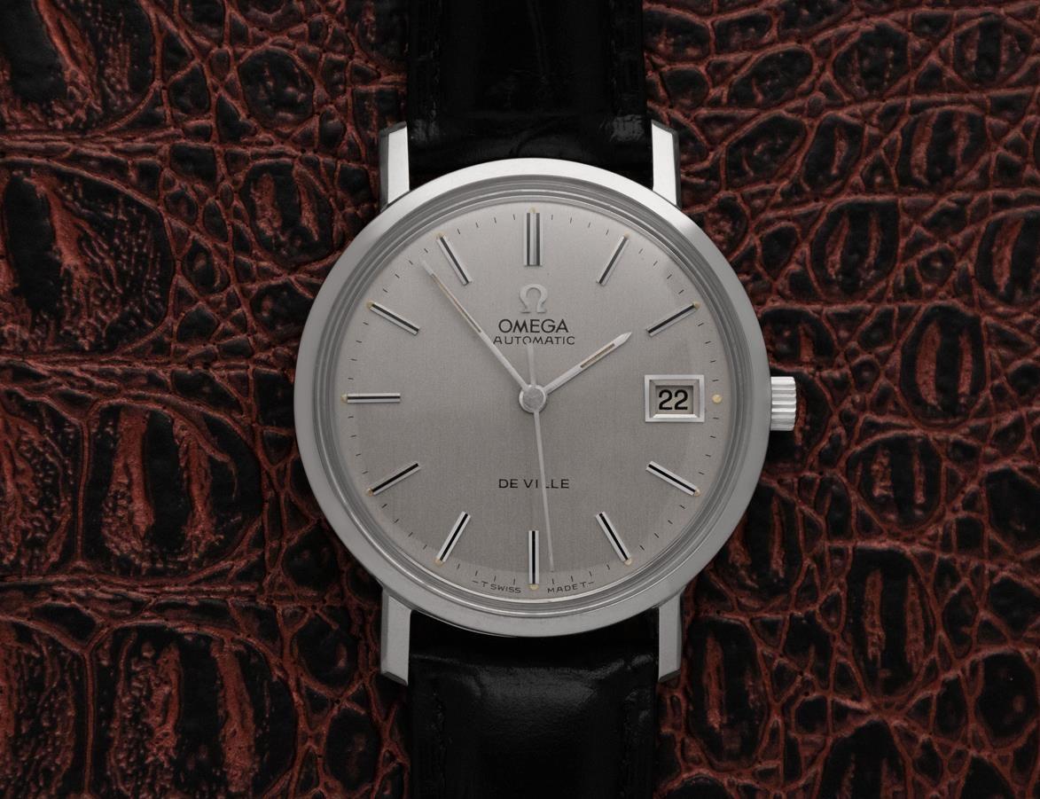 1974 Omega De Ville Vintage Mens Full Size Automatic Watch - Stainless Steel For Sale 4