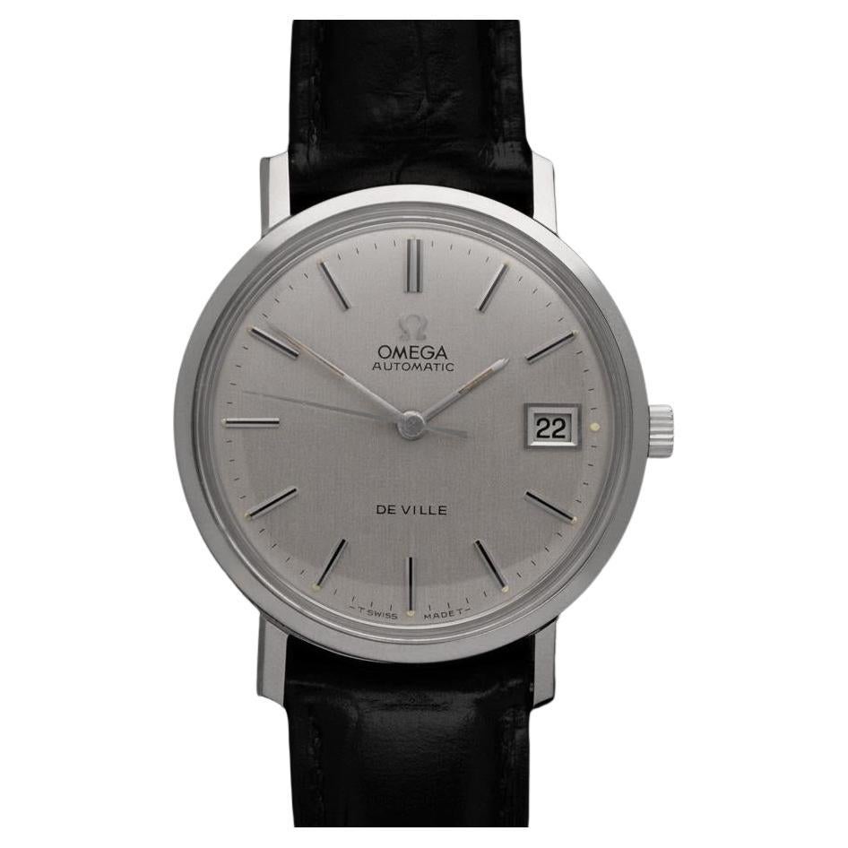 1974 Omega De Ville Vintage Mens Full Size Automatic Watch - Stainless Steel