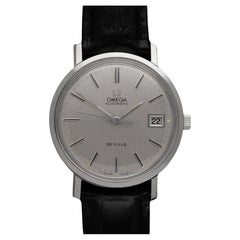 1974 Omega De Ville Vintage Mens Full Size Automatic Watch - Stainless Steel
