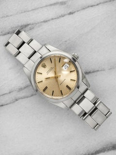 1974 Rolex Oysterdate 6694 Stainless Steel Champagne Dial Manual 34mm