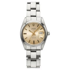 1974 Rolex Oysterdate 6694 Stainless Steel Champagne Dial Manual 34mm