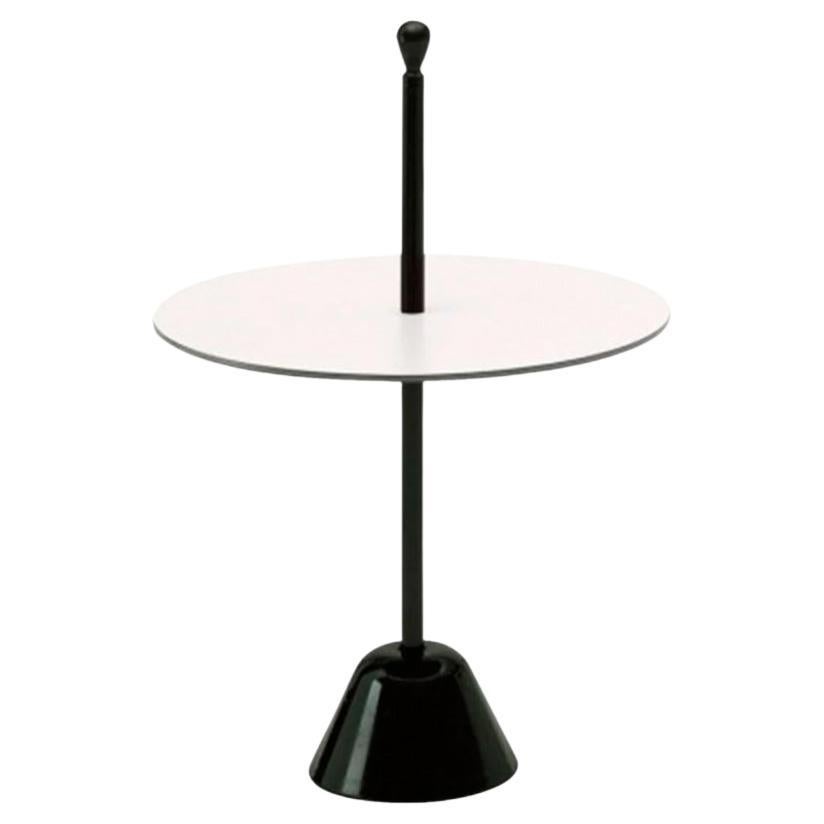 1974 "Servomuto" Castiglioni Design Zanotta Black & White Side Coffee Table