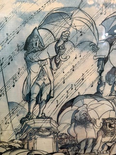 1974 Signed Kingdom of Music Wall Art