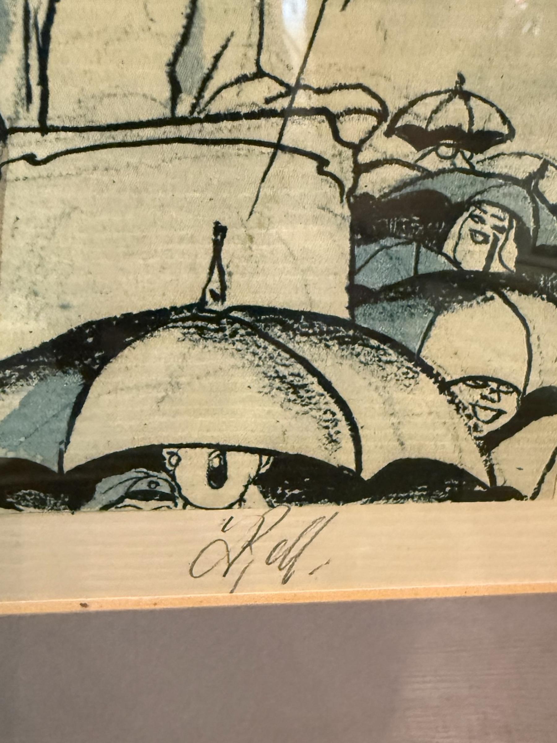 Paper 1974 Signed Kingdom of Music Wall Art For Sale