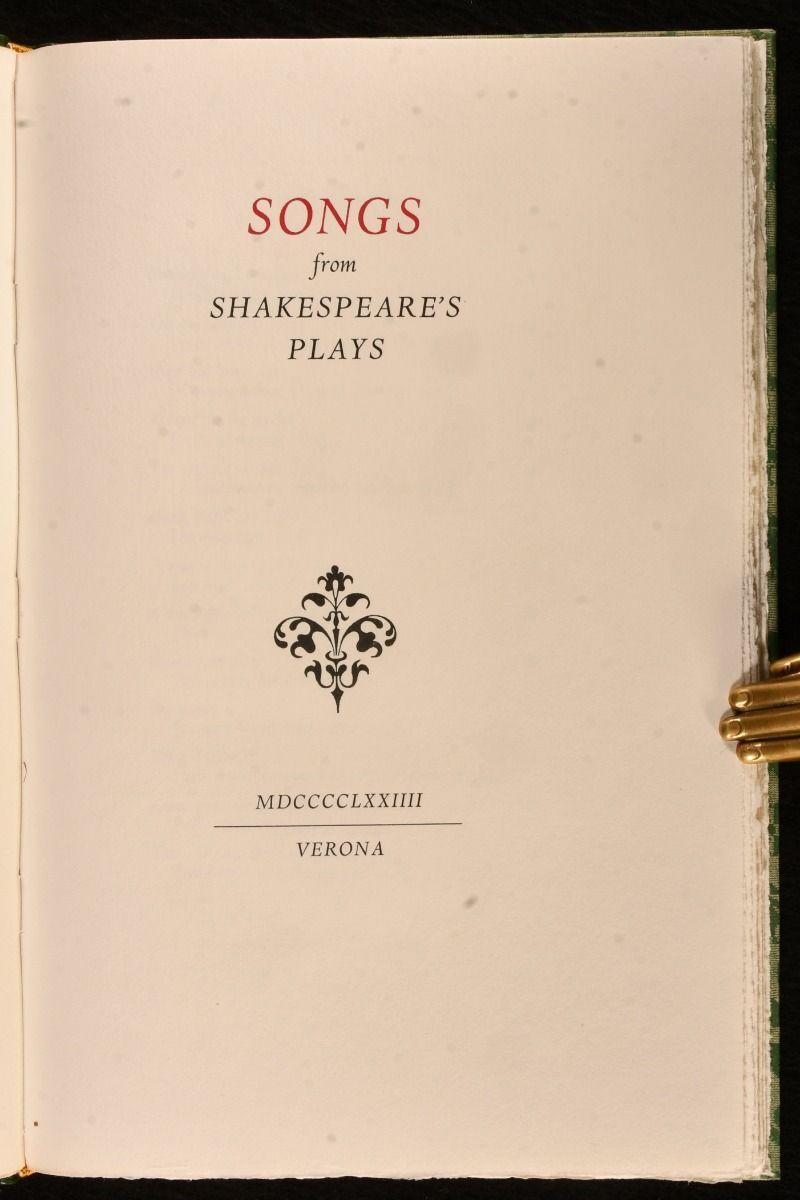1974 Musik aus Shakespeares Stücken (Italienisch) im Angebot
