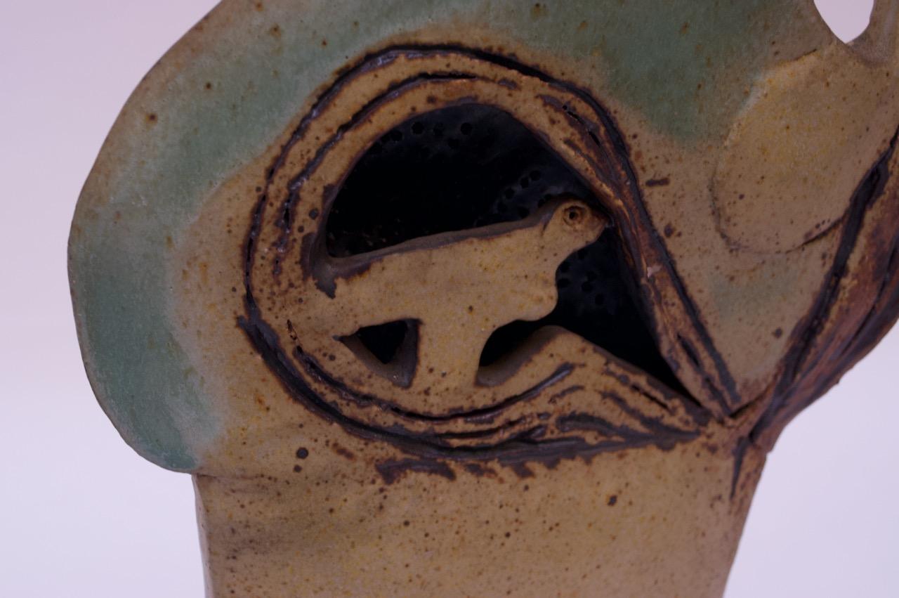 Sculpture en grès du Studio Stoneware « Birds » signée Pollack, 1974 en vente 1